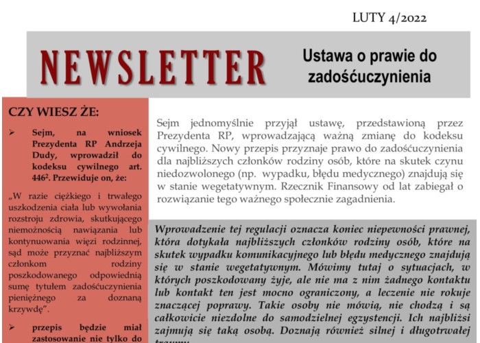 newsletter 4 luty